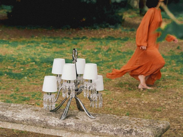 Хрустальная люстра с абажурами, Baccarat