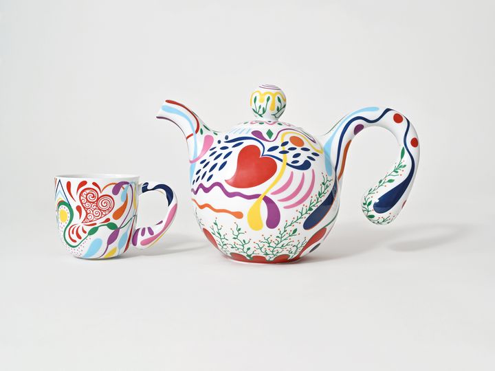Чайник и кружка по рисунку Жоаны Васконселуш, Bernardaud