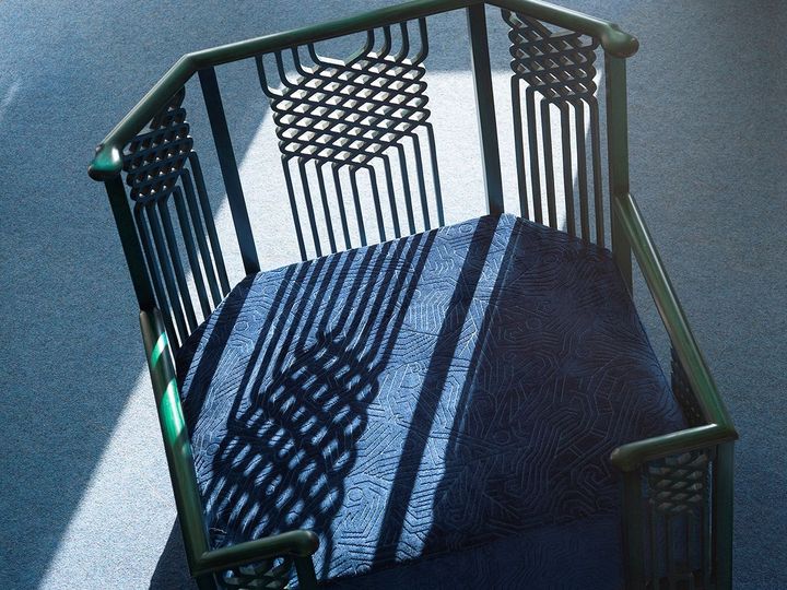 Кресло с обивкой из ткани, Dedar