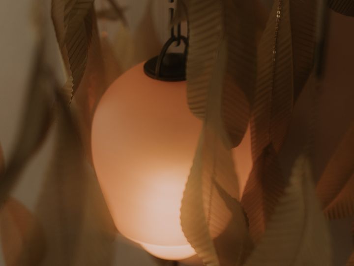 Светильник Saule с латунными листьями, Larose Guyon