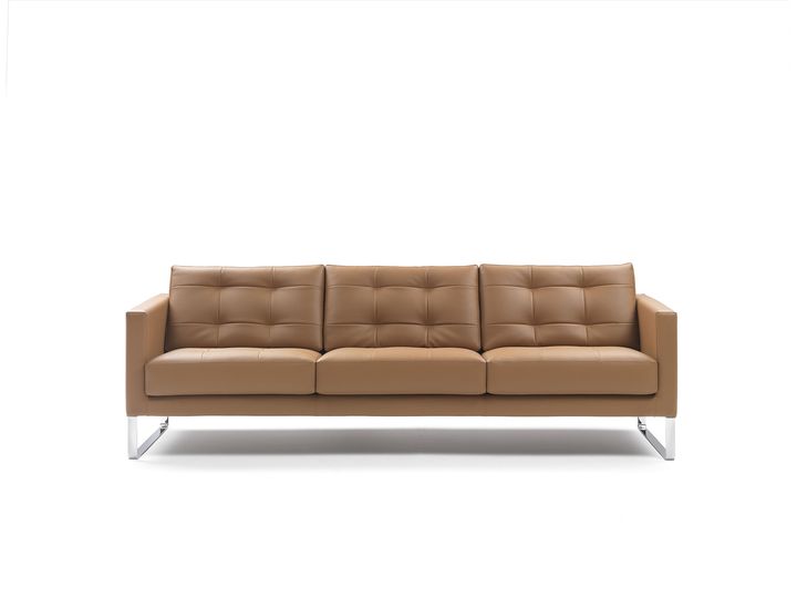 Кожаный капитонированный диван Cubic, Marelli