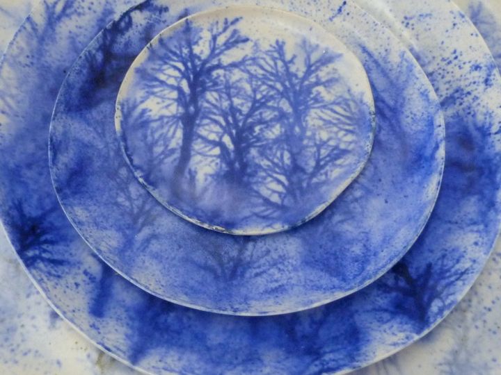 Тарелки с росписью Blue Forest, Potomak